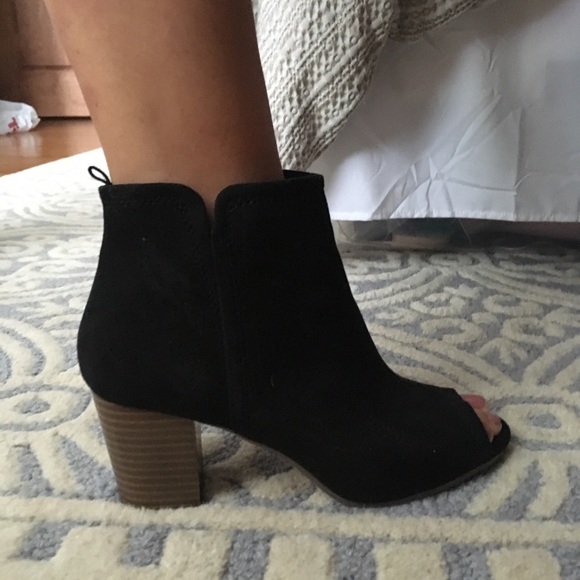 old navy peep toe booties